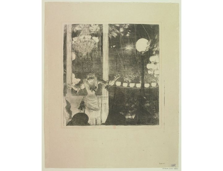 Edgar Degas, "Mlle Bécat aux Ambassadeurs", Vers 1877-1878, Estampe, BnF, Estampes et photographie (© BnF)