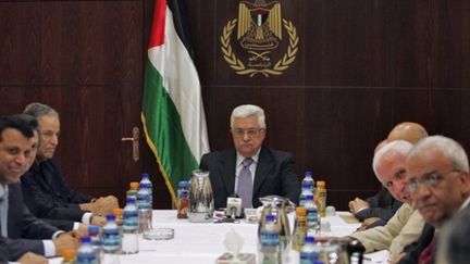 Mahmoud Abbas préside une réunion du nouveau Comité central du Fatah, le 13 août à Ramallah (Cisjordanie) (© AFP / Abbas Momani)