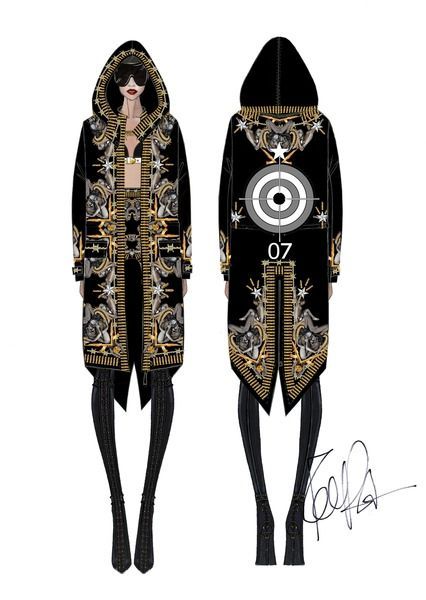 Rihanna en Givenchy haute couture pour le Diamonds World Tour
 (DR)