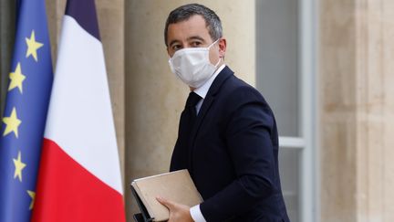 Le ministre de l'Intérieur, Gérald Darmanin, arrive au palais de l'Elysée, le 19 octobre 2020 à Paris.&nbsp; (LUDOVIC MARIN / AFP)