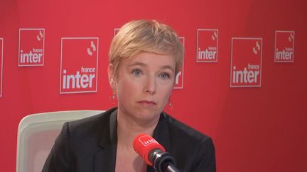 La députée LFI de Seine-Saint-Denis Clémentine Autain, le 7 novembre 2023 sur France Inter. (FRANCE INTER / RADIO FRANCE)