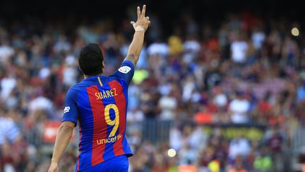 L'attaquant uruguayen de Barcelone Luis Suarez  (PAU BARRENA / AFP)