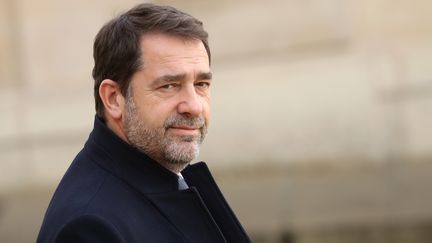 Le ministre de l'Intérieur, Christophe Castaner, mercredi 19 février 2020 à Paris. (LUDOVIC MARIN / AFP)