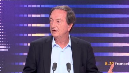 Michel-Édouard Leclerc, président des centres E.Leclerc, le 28 juin 2023 sur franceinfo. (FRANCEINFO / RADIO FRANCE)