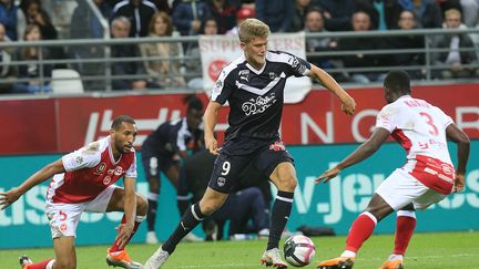 L'attaquant de Bordeaux Andreas Cornelius (FRANCOIS NASCIMBENI / AFP)