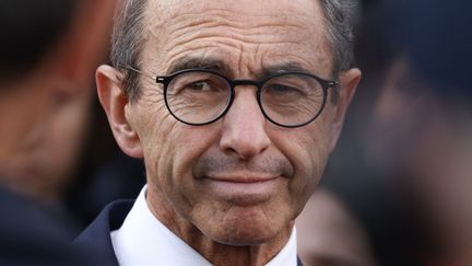 Le ministre de l'Intérieur, Bruno Retailleau, au Parc des Expositions de Mâcon (Saône-et-Loire), le 28 septembre 2024. (ALEX MARTIN / AFP)