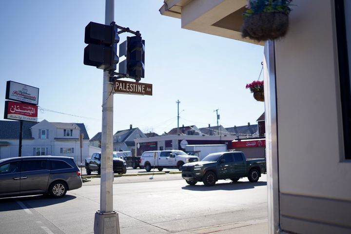 L'avenue Holbrook à Hamtramck (Michigan, Etats-Unis) a été rebaptisée "avenue de la Palestine" par le conseil municipal début mars 2024. (PIERRE-LOUIS CARON / FRANCEINFO)