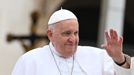 Le pape François, le 16 septembre 2023 au Vatican. (ANDREAS SOLARO / AFP)