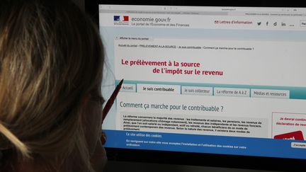 Le site internet pour expliquer le prélevement des impots à la source. (Photo d'illustration) (MAXPPP)