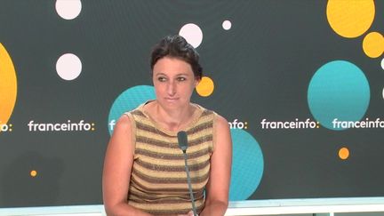 Camille Chaize, porte-parole du ministère de l'Intérieur, le 8 septembre 2023 sur franceinfo. (FRANCEINFO / RADIO FRANCE)