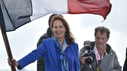 Ségolène Royal, ministre de la Mer, aux&nbsp;fêtes maritimes de Brest (Finistère) ont ouvert leurs portes, mercredi 13 juillet 2016.&nbsp; (MAXPPP)