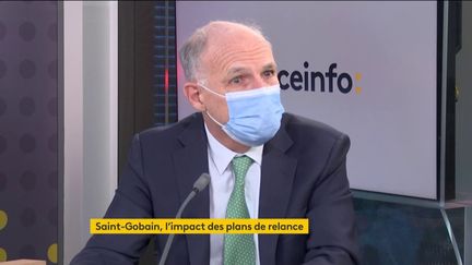 Pierre-André de Chalendar, le PDG, invité éco de franceinfo vendredi 26 février 2021. (FRANCEINFO)