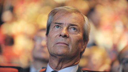 Vincent Bolloré, le 24 juin 2014 à Paris. (ERIC PIERMONT / AFP)