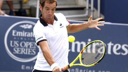 Richard Gasquet lors de sa victoire à Thanasi Kokkinakis au 2e tour du Masters 1000 de Cincinnati. (DAVID KOHL/AP/SIPA / AP)