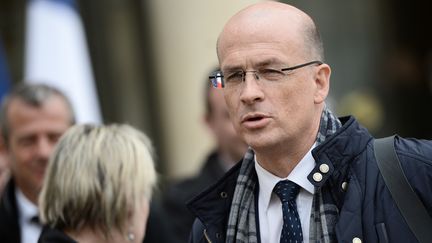 &nbsp;Jean-Marc Bailleul, secrétaire général du syndicat national des officiers de police, le 12 avril 2016. (STEPHANE DE SAKUTIN / AFP)