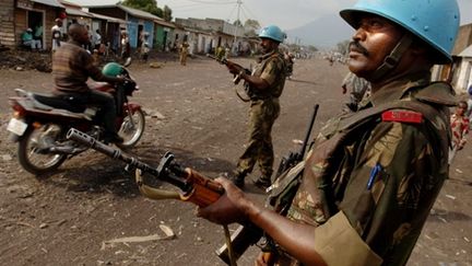 Casques bleus indiens de l'ONU à Goma, région du nord-Kivu en République démocratique du Congo (AFP - LIONEL HEALING)