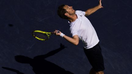 Richard Gasquet au service (ROBYN BECK / AFP)