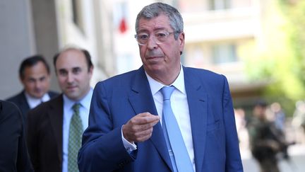 Le maire de&nbsp;Levallois-Perret&nbsp;(Hauts-de-Seine), Patrick Balkany, le 9 août 2017, après une attaque contre une patrouille de militaires. (MAXPPP)