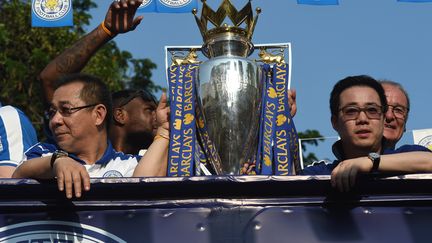 Leicester remet son titre de champion d'Angleterre en jeu. (CHRISTOPHE ARCHAMBAULT / AFP)