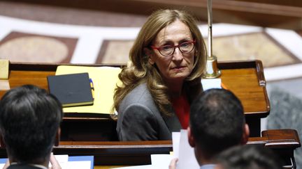 La ministre de la Justice, Nicole Belloubet, à l'Assemblée nationale à Paris, le 24 juillet 2017.&nbsp; (FRANCOIS GUILLOT / AFP)