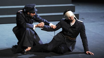 R&eacute;p&eacute;tition de la pi&egrave;ce "Le Prince de Hombourg", le 2 juillet 2014, &agrave; Avignon (Vaucluse).&nbsp; (BORIS HORVAT / AFP)