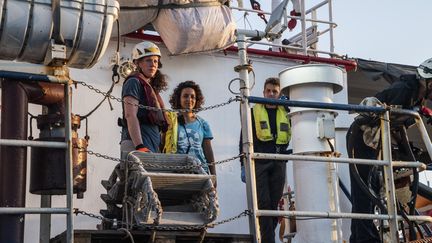 Le "Sea Watch" a amarré à Lampedusa le 29 juin 2019. (ALESSANDRO SERRANO' / MAXPPP)