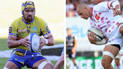 Fritz Lee, N.8 de Clermont, et Sergio Parisse, son vis-à-vis du Stade Français