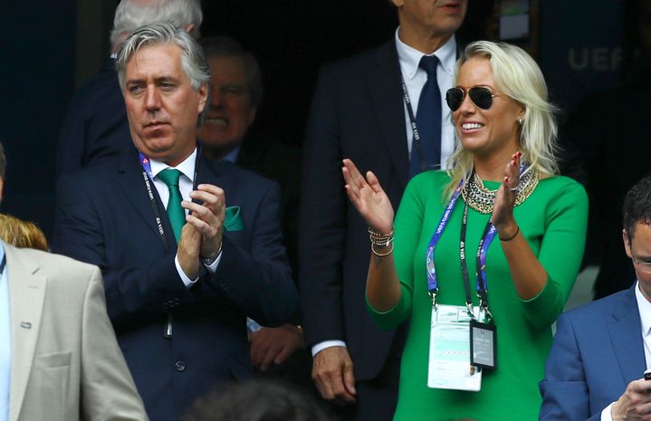 Le président de la Fédération irlandaise de football, le 13 juin 2016 au Stade de France. (KIERAN MCMANUS / BACKPAGE IMAGES LTD / AFP)