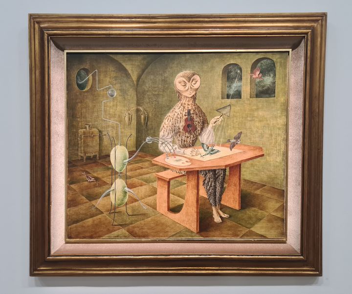 Schaffung eines Vogels, gemalt von Remedios Varo im Jahr 1957. (PAUL DUBOIS/FRANCEINFO CULTURE)