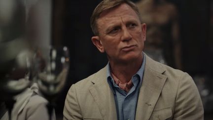 L'acteur Daniel Craig dans le film "Glass Onion" sur Netflix. (CAPTURE D'ECRAN)