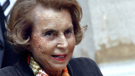 Liliane Bettencourt, h&eacute;riti&egrave;re de L'Or&eacute;al, le 12 octobre 2011 &agrave; Paris.&nbsp; (FRANCOIS GUILLOT / AFP)