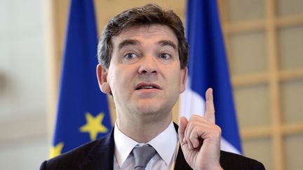 Arnaud Montebourg, le 30 janvier 2013 &agrave; Paris. (BERTRAND GUAY / AFP)