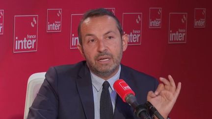 Sébastien Chenu, député du Nord et vice-président du RN, mercredi 2 octobre 2024 sur France Inter. (FRANCE INTER/RADIO FRANCE)