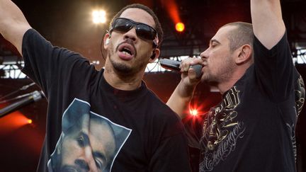 JoeyStarr et Kool Shen aux Vieilles Charrues à Carhaix en juillet 2010
 (Urman Lionel / SIPA)