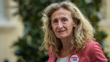 La ministre de la Justice, Nicole Belloubet, dans la cour de l'hôtel Matignon, le 3 septembre 2019 à Paris. (ERIC FEFERBERG / AFP)