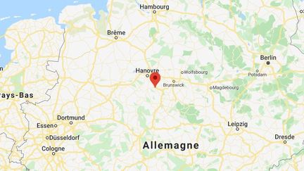 L'homme, interpellé samedi 6 juin 2020 à Hildesheim (Basse-Saxe, Allemagne), avait annoncé lors d'une discussion en ligne sur internet qu'il préparait une attaque contre des musulmans. (GOOGLE MAPS)