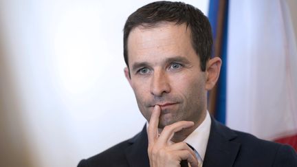 Le ministre de l'Education nationale, Beno&icirc;t Hamon, le 17 avril 2014 &agrave;&nbsp;Max&eacute;ville (Meurthe-et-Moselle). (AFP)