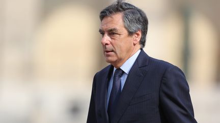 L'ancien Premier ministre Fran&ccedil;ois Fillon, lors des obs&egrave;ques de Charles Pasqua aux Invalides, &agrave; Paris, le 3 juillet 2015. (MAXPPP)