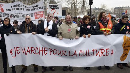 La Marche pour défendre la Culture, à Paris, lundi 10 février 2014.
 (Eric Feferberg)