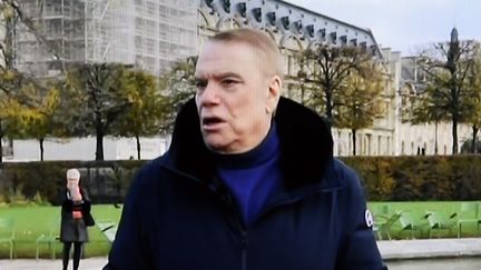 Bernard Tapie, en novembre 2017, dans l'émission de France 2 "19 h le dimanche" avec Laurent Delahousse. (MAXPPP)