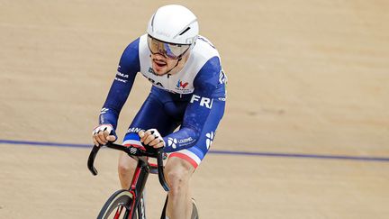 Alexandre Léauté, lors des championnats du monde de para-cyclisme au Brésil, le 24 mars 2024. (ALEX WHITEHEAD/SWPIX.COM/SHUTTER / SIPA)