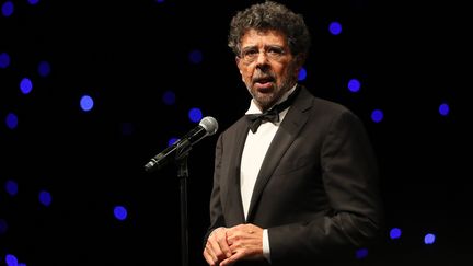 Gabriel Yared, compositeur, au Festival du film de Dubaï, le 7 décembre 2016. (KARIM SAHIB / AFP)