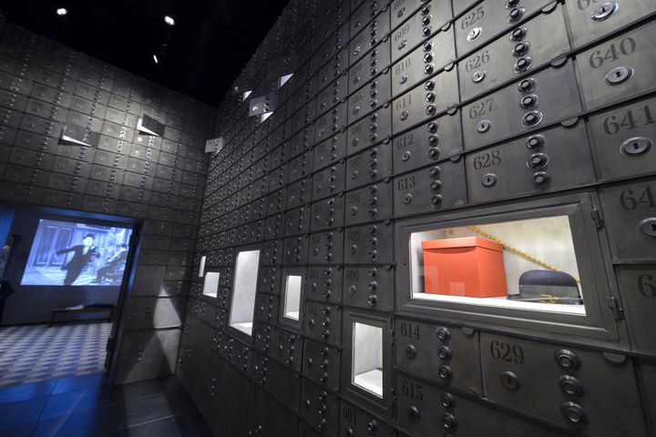 A l'intérieur du Musée Chaplin à Corsier-sur-Vevey, en Suisse.
 (FABRICE COFFRINI / AFP)