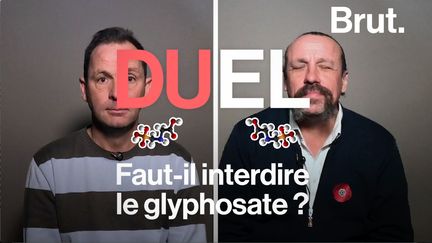 Pour ses dangers potentiels sur l'homme et l'environnement, le glyphosate défraie la chronique. Vincent, ingénieur agronome et Benoît, paysan agronome bio, donnent leur avis sur ce désherbant.&nbsp; (BRUT)