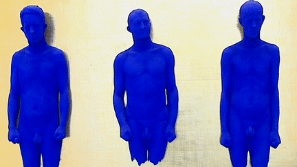 Portrait relief de Claude Pascal, Arman et Martial Raysse, Yves Klein, 1962, au Mamac de Nice
 (France 3 / Culturebox)