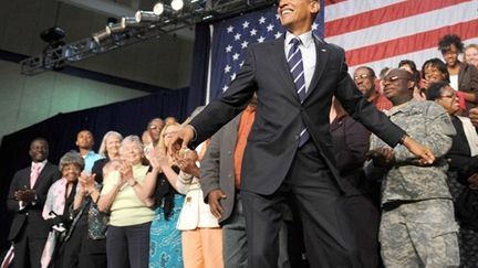 Obama à Cleveland (8 septembre 2010) (AFP/TIM SLOAN)