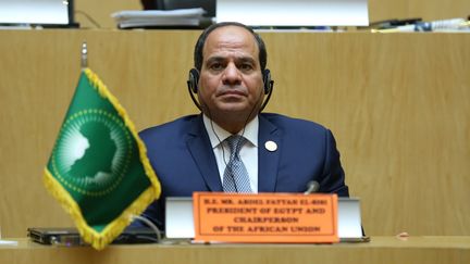 Abdel Fattah al-Sissi, président de l'Egypte et président par intérim de l'Union africaine, participe à la clôture de la 32e session ordinaire du sommet de l'Union africaine (UA) au siège à Addis-Abeba, en Ethiopie le 11 février 2019. (MINASSE WONDIMU HAILU / ANADOLU AGENCY)