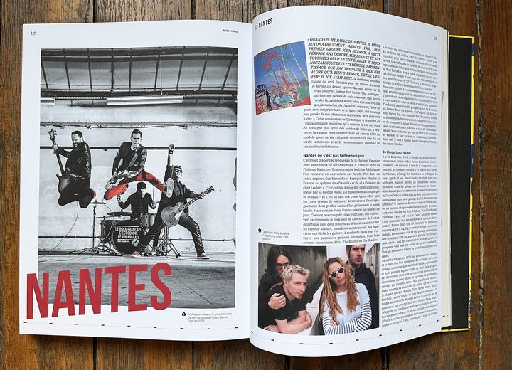 Nantes, avec une dizaine d'autres villes de France comme Marseille, Strasbourg, Le Havre ou Clermont-Ferrand, fait partie d'un Tour de France du rock dans le livre "Rock La France". (EDITIONS MARABOUT)