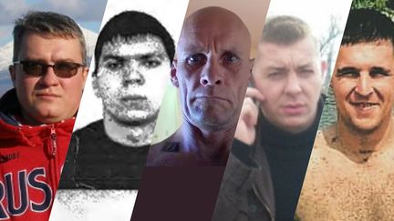 Valeriy Tchekalov, Evgeniy Makaryan, Dmitry Outkine, Sergueï Propoustine et Alexandre Totmin. (MYROTVORETS / RESEAUX SOCIAUX)