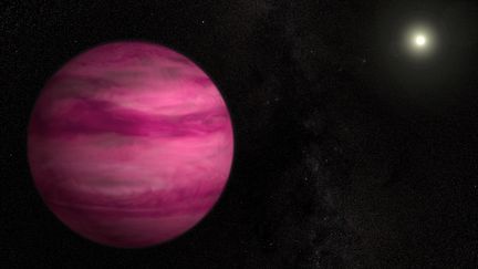 Une image de l'exoplan&egrave;te GJ 504b, envoy&eacute;e par la Nasa le 7 ao&ucirc;t 2013.&nbsp; (NASA / AFP)